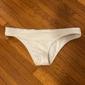 White bikini bottoms